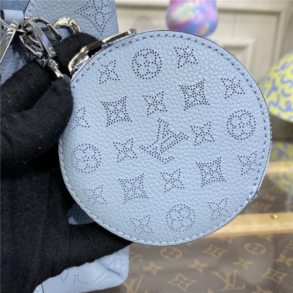 Louis Vuitton Bella Bucket Bag Mahina Olympe Blue - Image 6