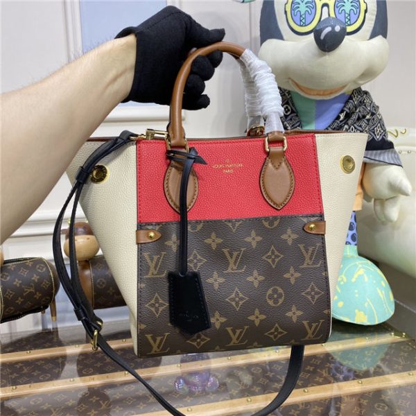 Louis Vuitton Fold Tote PM Shoulder Bag (Red) - Image 11