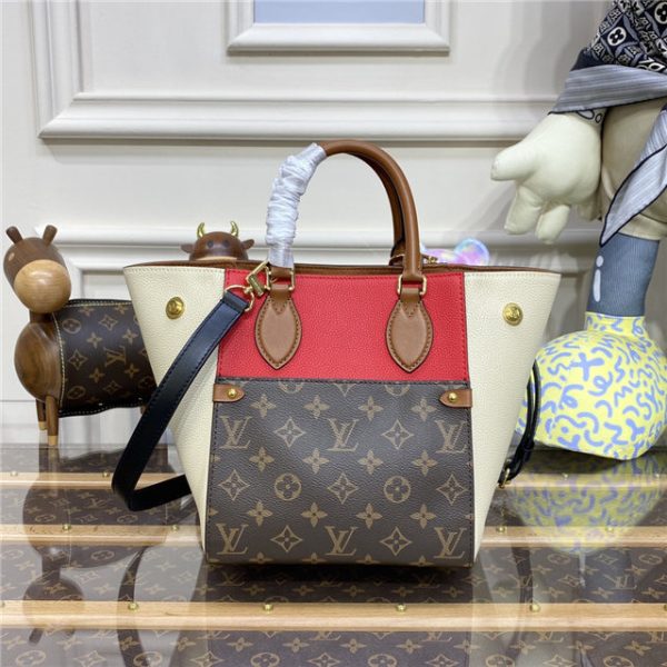 Louis Vuitton Fold Tote PM Shoulder Bag (Red) - Image 4