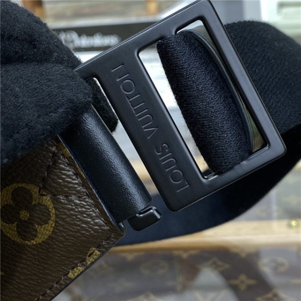 Louis Vuitton S Lock Sling Monogram Macassar Canvas Black - Image 9