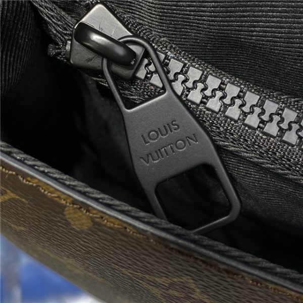 Louis Vuitton S Lock Sling Monogram Macassar Canvas Black - Image 10