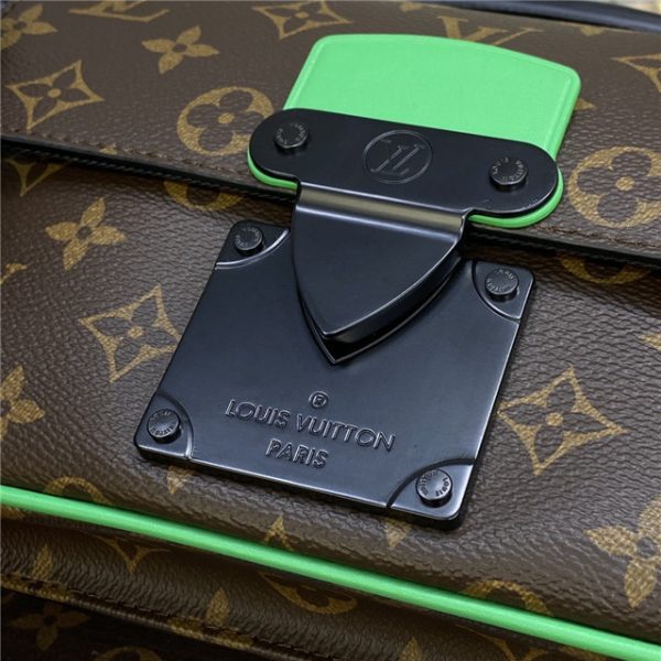 Louis Vuitton S Lock Sling Monogram Macassar Canvas (Varied Colors) - Image 9
