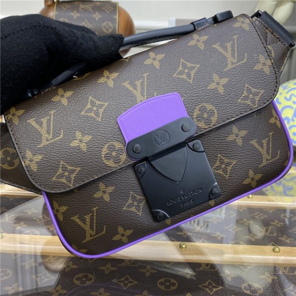 Louis Vuitton S Lock Sling Monogram Macassar Canvas (Varied Colors) - Image 18