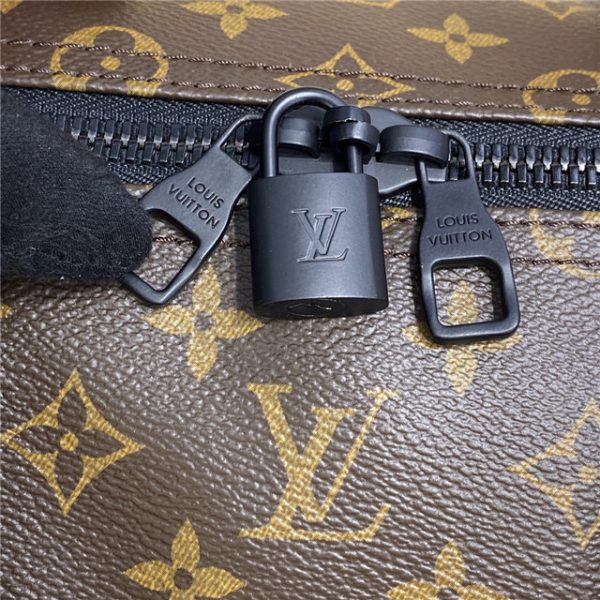 Louis Vuitton Keepall Bandouliere 50 Monogram Macassar Canvas Purple - Image 8
