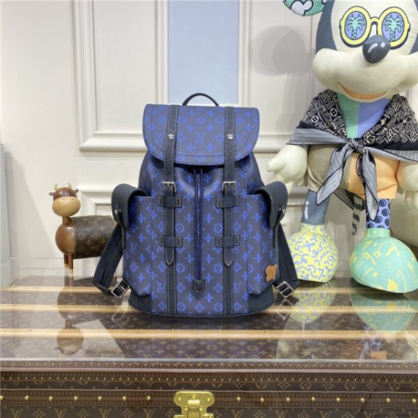Louis Vuitton Christopher MM Monogram Blue - Image 2