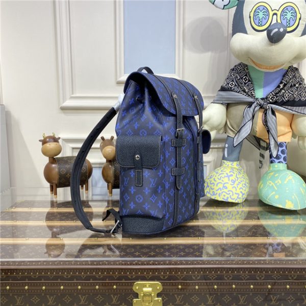 Louis Vuitton Christopher MM Monogram Blue - Image 3