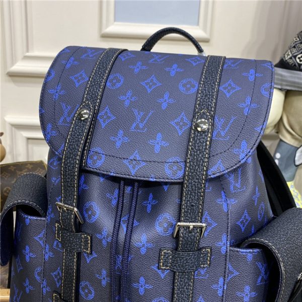 Louis Vuitton Christopher MM Monogram Blue - Image 6