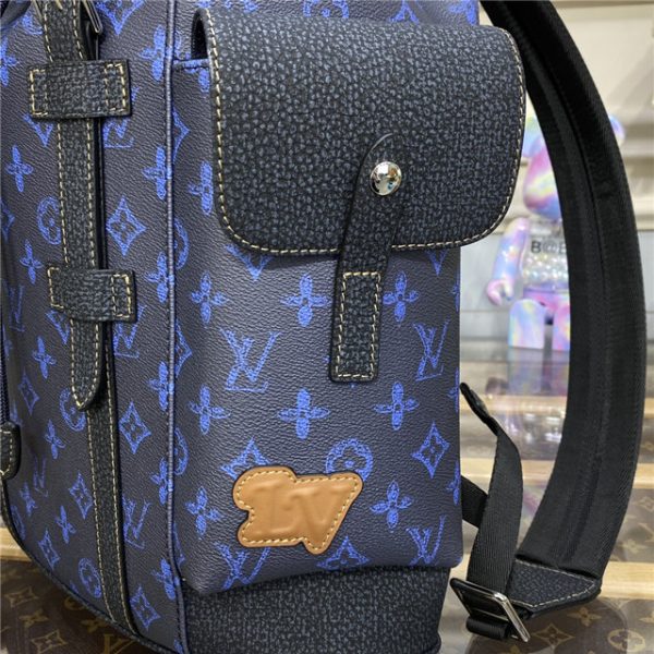 Louis Vuitton Christopher MM Monogram Blue - Image 7