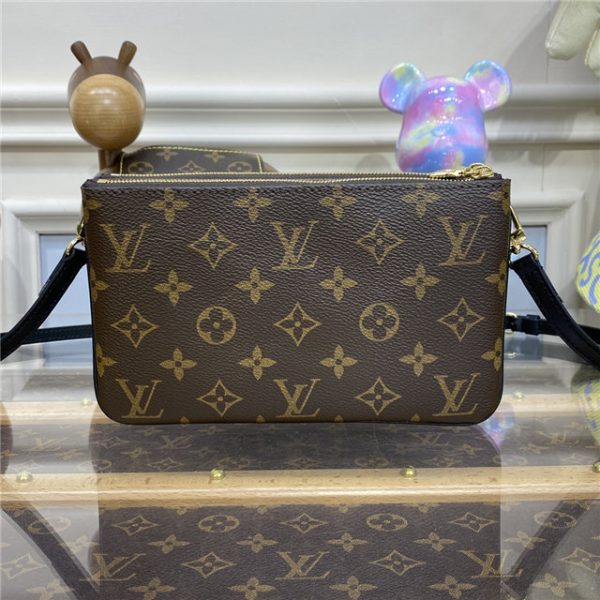 Louis Vuitton Double Zip Pochette Monogram Giant Reverse Canvas - Image 4