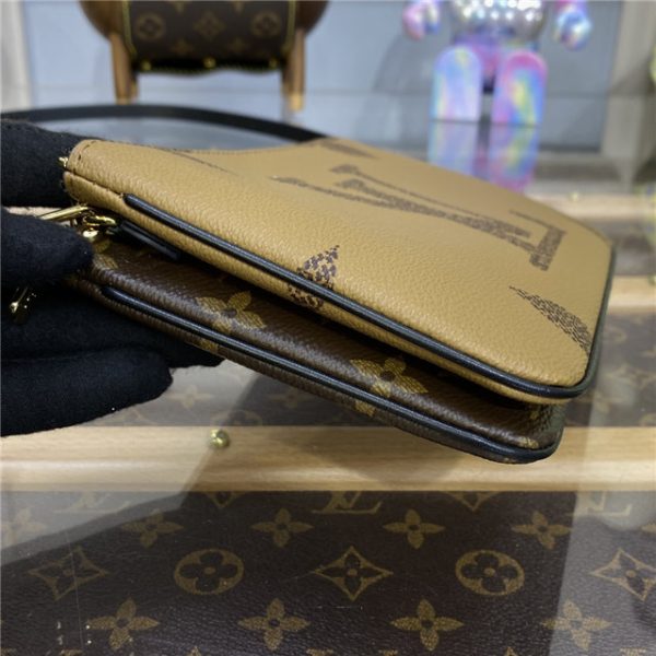 Louis Vuitton Double Zip Pochette Monogram Giant Reverse Canvas - Image 5