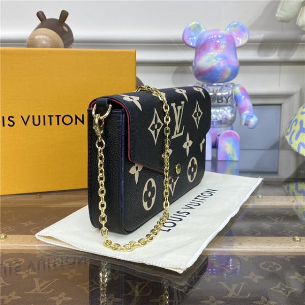Louis Vuitton Pochette Felicie Bicolor Monogram Empreinte Leather - Image 3