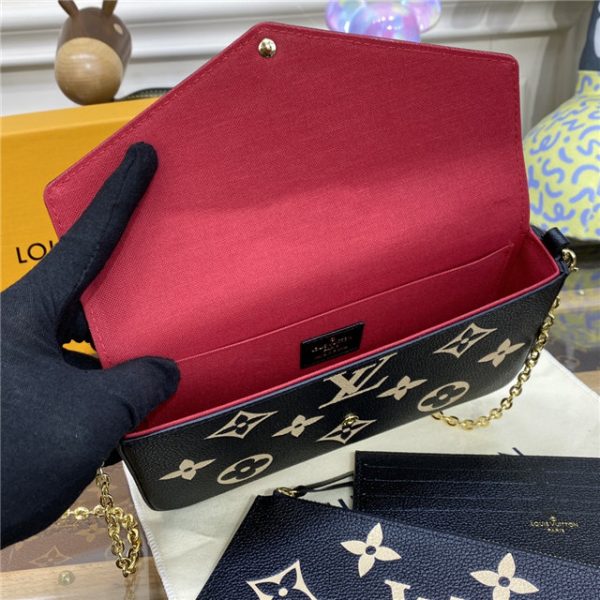 Louis Vuitton Pochette Felicie Bicolor Monogram Empreinte Leather - Image 10