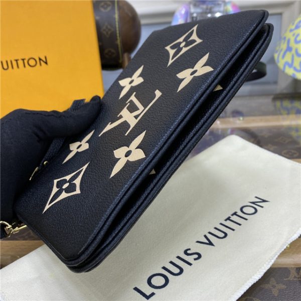 Louis Vuitton Double Zip Pochette Bicolor Monogram Empreinte Leather - Image 6