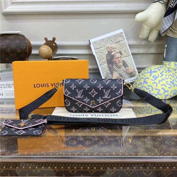 Louis Vuitton Felicie Strap & Go Autres Toiles Monogram Black - Image 2