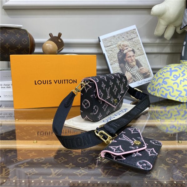 Louis Vuitton Felicie Strap & Go Autres Toiles Monogram Black - Image 3