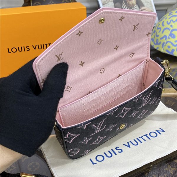 Louis Vuitton Felicie Strap & Go Autres Toiles Monogram Black - Image 10