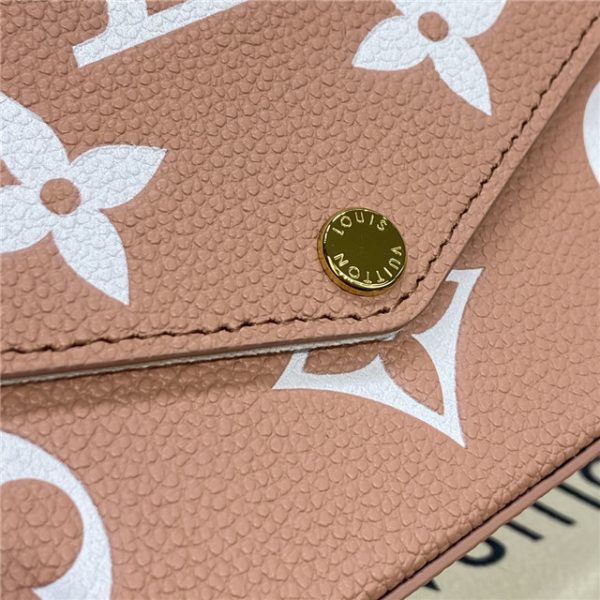 Louis Vuitton Pochette Felicie Bicolor Monogram Empreinte Leather Pink - Image 7