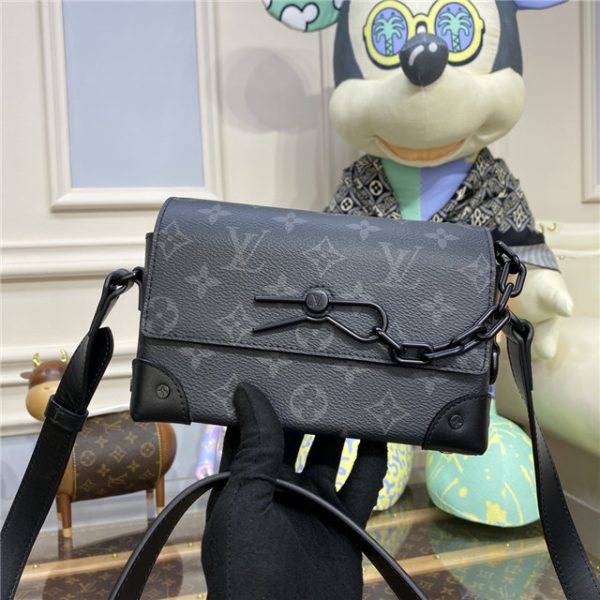 Louis Vuitton Steamer Wearable Wallet Monogram Eclipse Canvas - Image 3