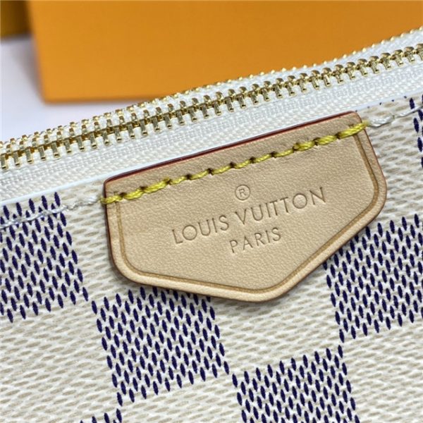 Louis Vuitton Double Zip Pochette Damier Azur - Image 7