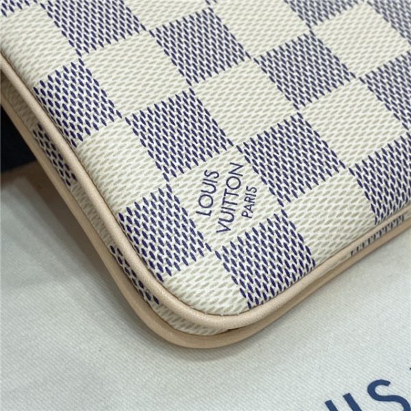 Louis Vuitton Double Zip Pochette Damier Azur - Image 8